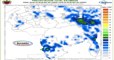 Inameh prevé jornada sabatina de precipitaciones dispersas