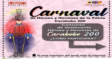 Fundación Red de Arte convoca al concurso "Un Carnaval de héroes heroínas de la patria Carabobo 200"