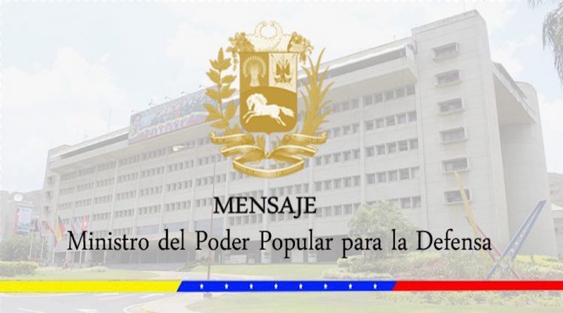 FANB ratifica compromiso de luchar junto al pueblo para consolidar soberanía de Venezuela