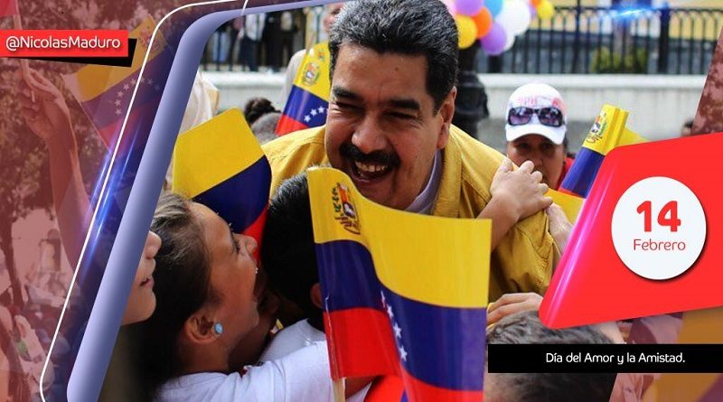 Presidente Maduro ratifica lealtad con el pueblo venezolano en el Día del Amor y la Amistad