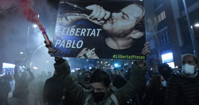 España | Protestas por encarcelamiento de rapero Hasél suma otros 16 detenidos