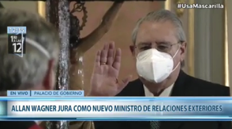 CRISIS POLÍTICA | Allan Wagner jura como canciller de Perú, el sexto que asume el cargo en un año