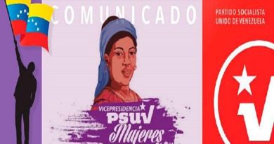 Comunicado: Vicepresidencia de Mujeres del PSUV condena feminicidios en Venezuela y reafirma hermandad y solidaridad para erradicar la violencia de género
