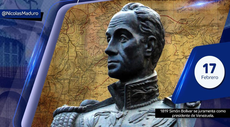 Venezuela conmemora 202 años de la Juramentación del Libertador Simón Bolívar como Presidente