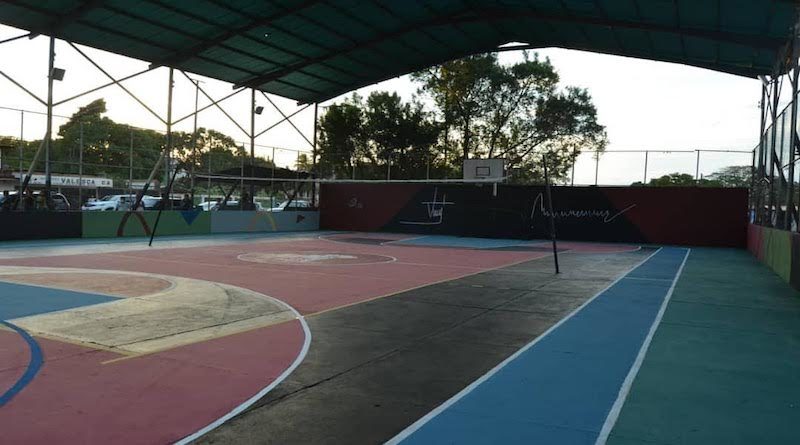Entregan completamente rehabilitada Cancha de Usos Múltiples de San José de Guaribe