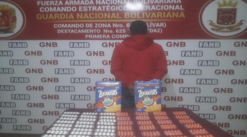 GNB detiene a un ciudadano por contrabando de medicamentos en el estado Bolívar