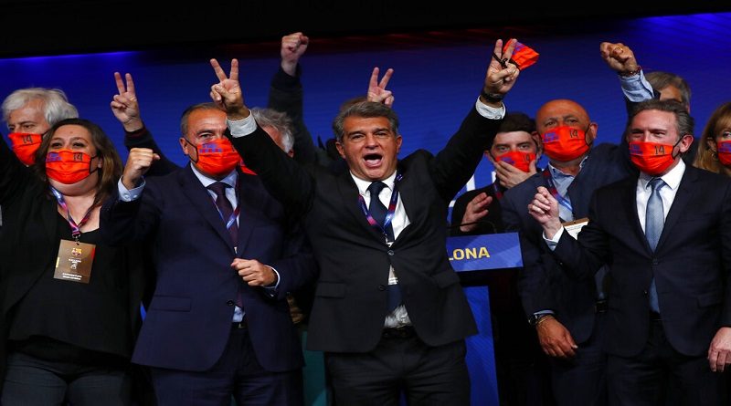 Joan Laporta es electo nuevo presidente del Barcelona FC con el 54 % de los votos