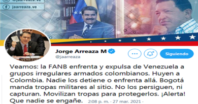 Canciller Arreaza alerta: Bogotá moviliza tropas para proteger a grupos irregulares armados colombianos que atacan a Venezuela