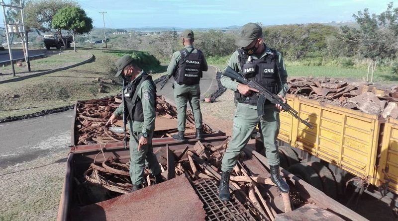 GNB retuvo 40 toneladas de material estratégico ferroso en Bolívar