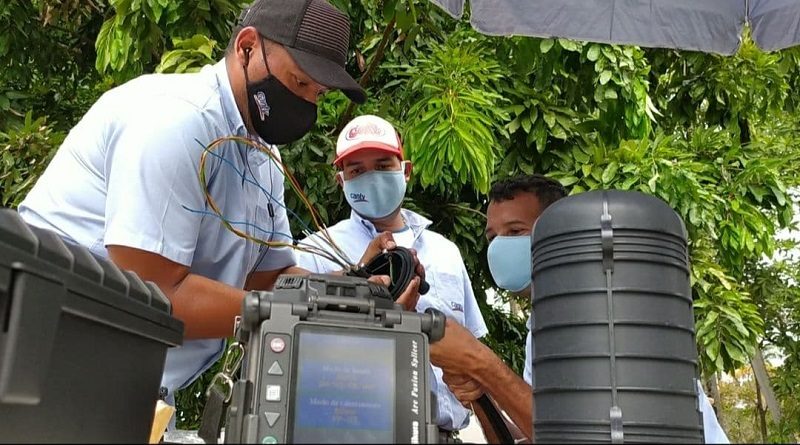 Cantv instala 2,5 km de fibra óptica para garantizar un mejorar servicio de internet en el Campo de Carabobo en Valencia