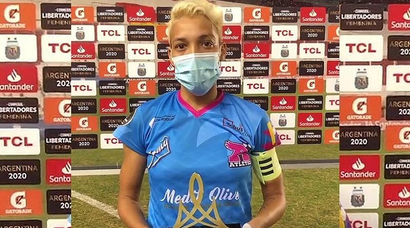 Emperatriz García fue elegida como jugadora “Más Valiosa del Partido” en duelo de copa Libertadores Femenina entre Atlético SC y River Plate