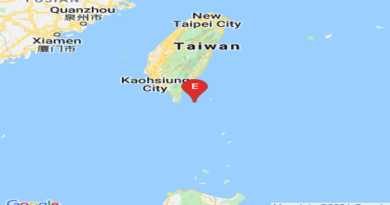 Terremoto de magnitud de 5,3 sacude aguas costeras de Taiwan