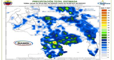 Este 5Mar2021 se prevén precipitaciones en varias zonas del país
