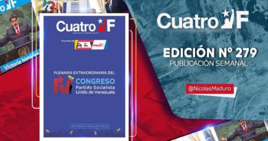 Edición N° 279 del semanario Cuatro F plantea el sentir del pueblo que se ha mantenido firme en defensa de la Revolución