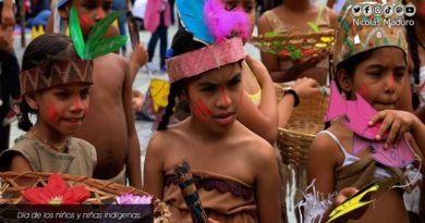 Venezuela celebra Día del Niño y Niña Indígena como parte de la reivindicación de los pueblos originarios