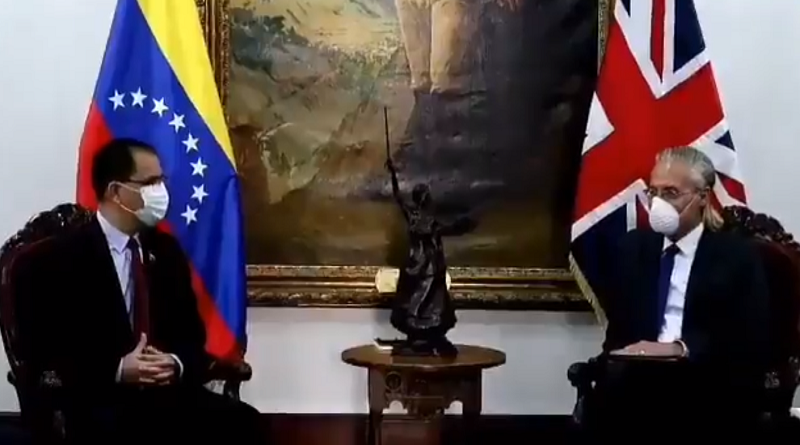 Canciller Arreaza al embajador de Reino Unido reitera disposición de mantener relaciones de respeto a soberanía y cooperación