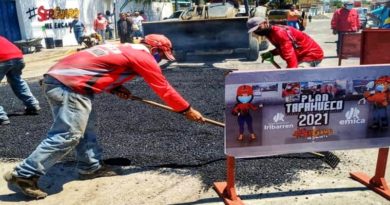 Más 6 mil 200 huecos han sido tapados en municipio Iribarren de Lara