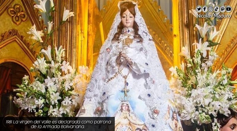 Venezuela celebra 40 años de la Virgen del Valle al ser declarada patrona de la heroica Armada Bolivariana