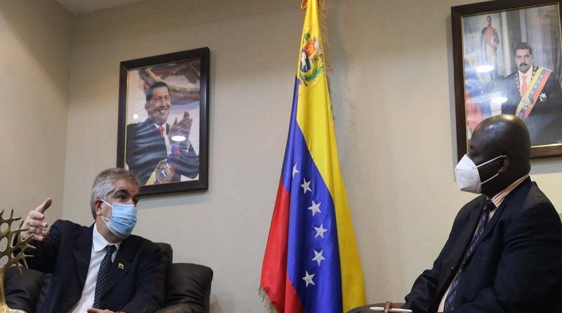 Viceministro Yuri Pimentel sostuvo reunión de trabajo con el encargado de Negocios de Nigeria