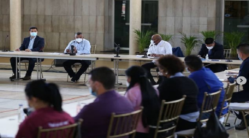 Encuentro conjunto Vicepresidencias de Servicio y Obras Públicas y Social Territorial abordaron Plan de Atención a Víctimas del Bloqueo imperial