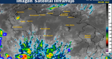 Inameh prevé para este miércoles lloviznas dispersas sobre gran parte del país