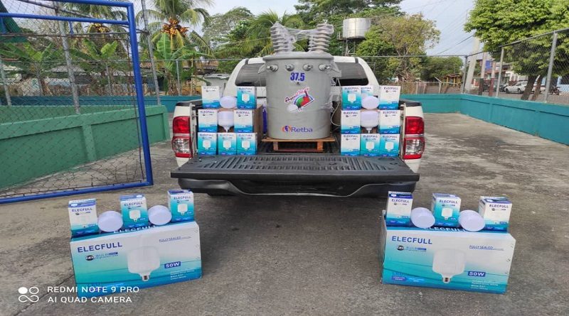 Corpoelec fortalece Plan de Iluminación en comunidades de Barinas con la instalación de 3 transformadores y 270 bombillos LED