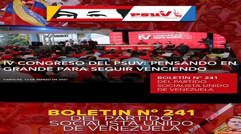 Edición N° 241 del Boletín del PSUV resalta la unidad de las organizaciones populares