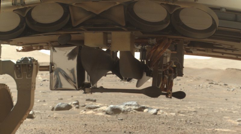 Comienza en Marte despliegue del helicóptero Ingenuity, el primero que volará en otro planeta