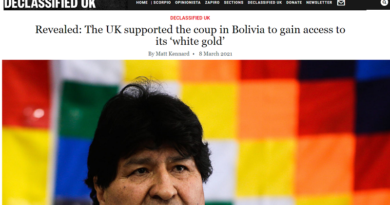 Canciller Arreaza ante desclasificación de documentos sobre golpe en Bolivia: Intereses de corporaciones y gobierno británicos siempre detrás de recursos naturales