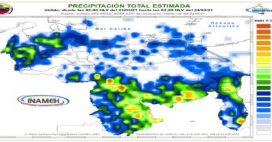 Martes de nubosidad y precipitaciones de intensidad variable en varias zonas del país