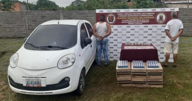 GNB detiene a dos ciudadanos con más de 74 mil dólares en efectivo en Bolívar