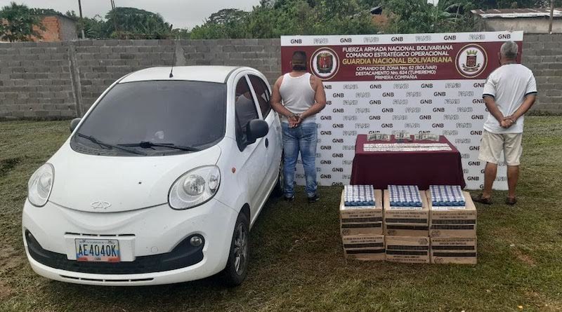 GNB detiene a dos ciudadanos con más de 74 mil dólares en efectivo en Bolívar