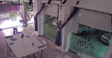 ESPAÑA | Atacan con bombas explosivas e incendiarias sede del partido político de izquierda Podemos