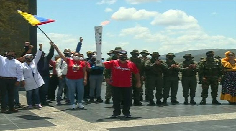 RUTA DEL FUEGO PATRIO: Rumbo a Carabobo | Antorcha Libertaria y Bolivariana llega al municipio José Félix Ribas del estado Aragua