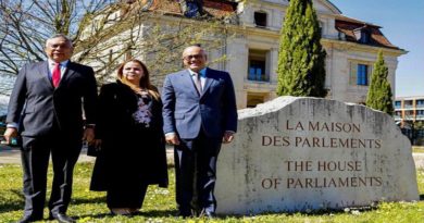 Delegación de Parlamentarios de la AN sostiene reuniones de trabajos con Presidente y Secretario General de la Unión Interparlamentaria en Suiza