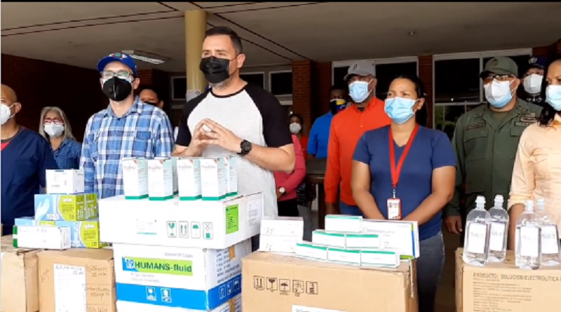 Entregan insumos médicos y medicamentos al Hospital centinela Dr. Felipe Guevara Rojas de El Tigre