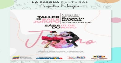 Bajo medidas de bioseguridad La Casona Cultural Aquiles Nazoa abre sus puertas este fin de semana