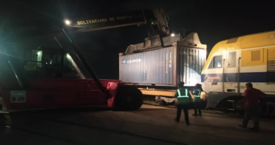 Sistema de Transporte Ferroviario Nacional movilizará 727 toneladas de carga para la exportación desde el terminal intermodal de Puerto Seco de Barquisimeto hacia Puerto Cabello