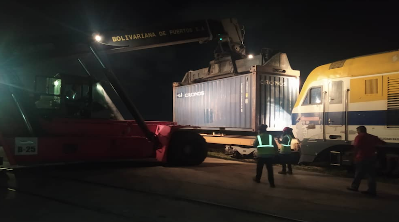 Sistema de Transporte Ferroviario Nacional movilizará 727 toneladas de carga para la exportación desde el terminal intermodal de Puerto Seco de Barquisimeto hacia Puerto Cabello