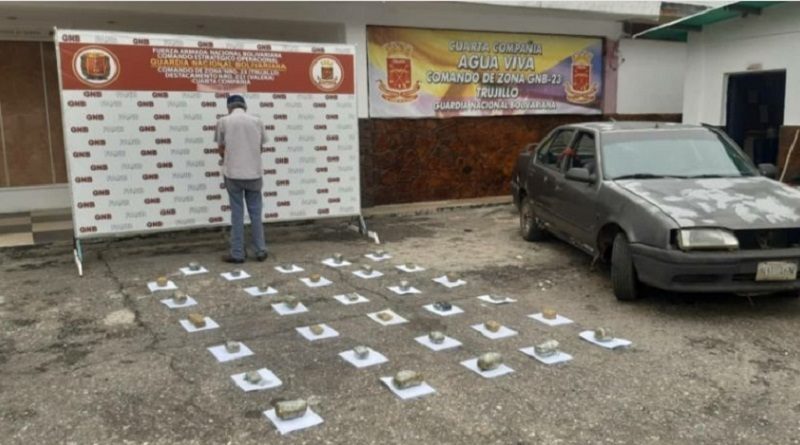 GNB incauntan 31 envoltorios de marihuana en estado Trujillo