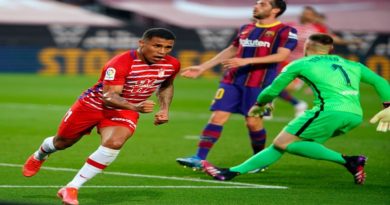 Darwin Machís anota golazo en victoria del Granada 2-1 ante el Barcelona de Messi