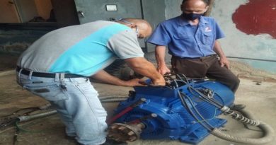 Instalación de motor que activa bomba El Calvario beneficia a más 12 mil habitantes de la parroquia Chiquinquirá en Trujillo