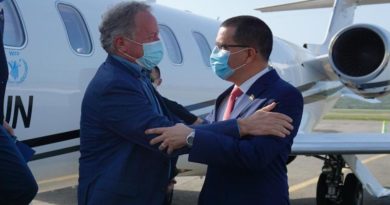 Director Ejecutivo del Programa Mundial de Alimentos de la ONU llega a Venezuela para suscribir convenios de alianza y acción en materia de seguridad alimentaria del pueblo