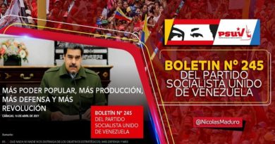 Edición N° 245 del Boletín del PSUV insta a no distraerse de los obejtivos estratégicos; más defensa y más revolución