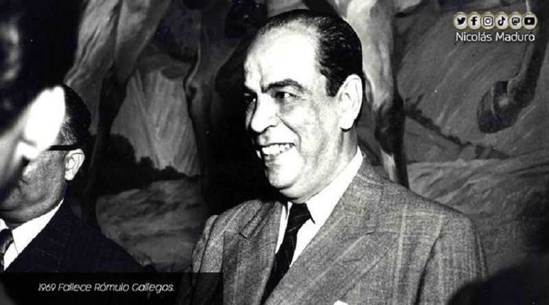 Venezuela conmemora los 52 años de la desaparición física del maestro Rómulo Gallegos