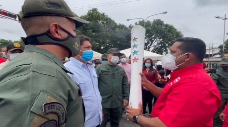 RUTA FUEGO PATRIO | En Barinas reciben antorcha Libertaria y Bolivariana con el compromiso de garantizar la libertad de la Patria