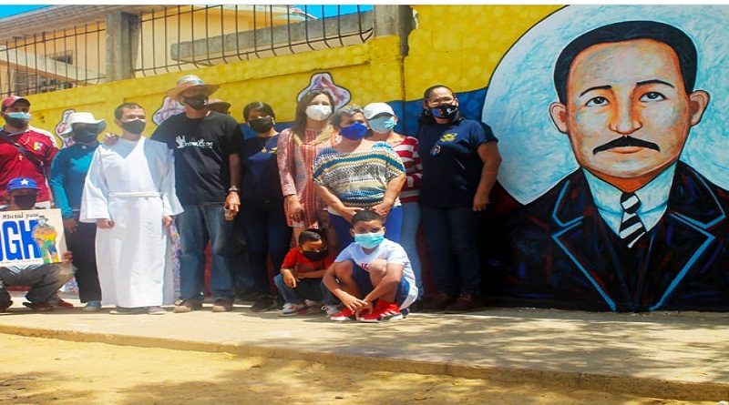 Con un mural comunidad de la Vela en Coro rinde homenaje al doctor José Gregorio Hernández