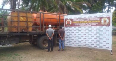 En Bolívar la GNB decomisa 7 mil litros de combustible que estaban destinados al contrabando