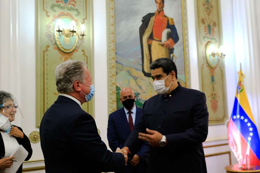 Presidente Nicolás Maduro recibe en Miraflores a David Beasley, Director Ejecutivo del Programa Mundial de Alimentos (PMA)