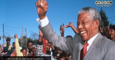 Venezuela conmemora y felicita al pueblo de Sudáfrica por el 27° aniversario del Día de su Libertad